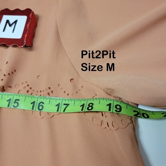 TAN Brown Caramel Blouse Top,various Sizes M, L- NEW - Picture 6 of 16